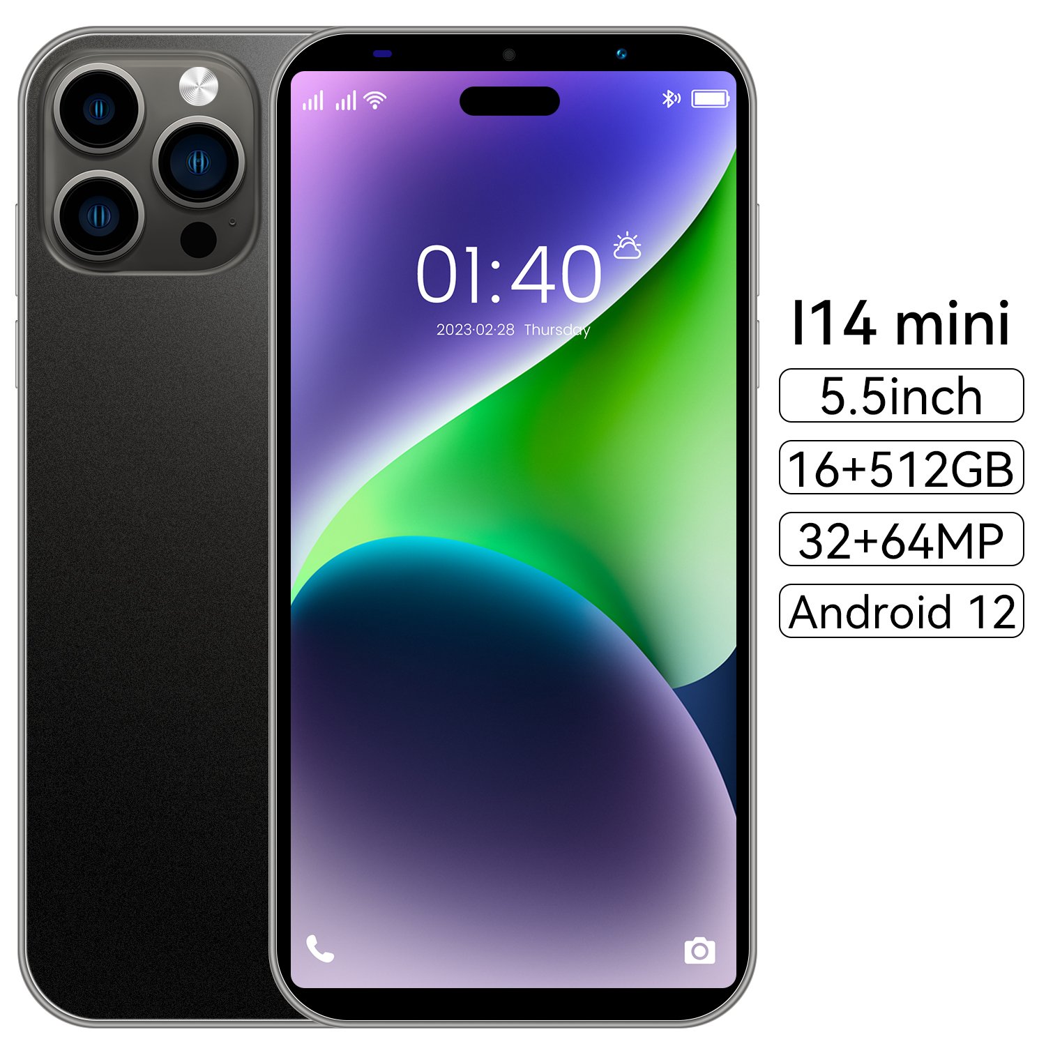 Original Phone14 Pro Max 16gb+512gb 6.7 Inch Full Display Android 10.0 Mobile Phone I14 Unlocked Cell Phone Smartphone